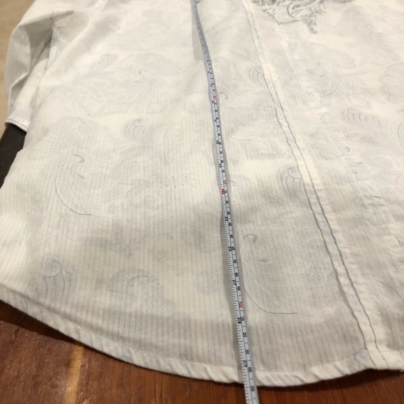 VINTAGE White with print men shirt - Picture 4 of 5